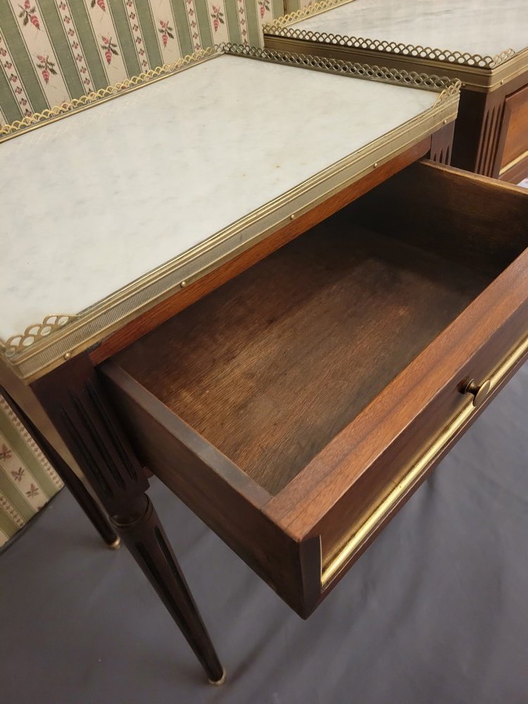 Paire de Chevets Style Louis XVI-photo-4