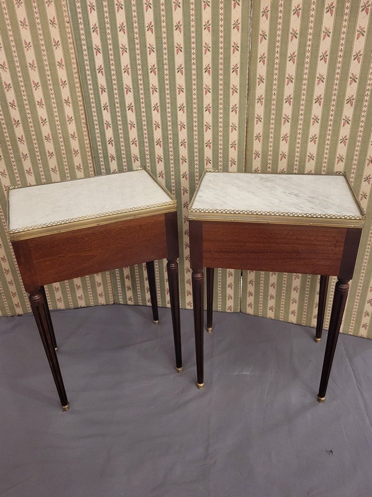 Paire de Chevets Style Louis XVI-photo-3