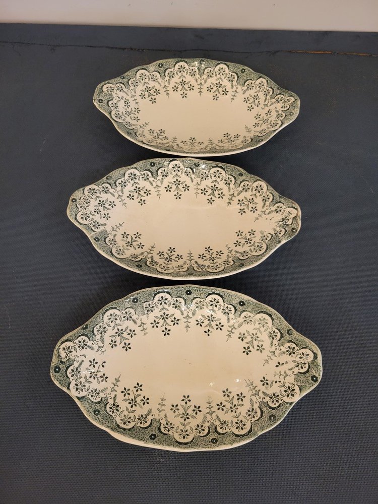 19th-century Tableware Set, Manille Sarreguemines Earthenware-photo-2
