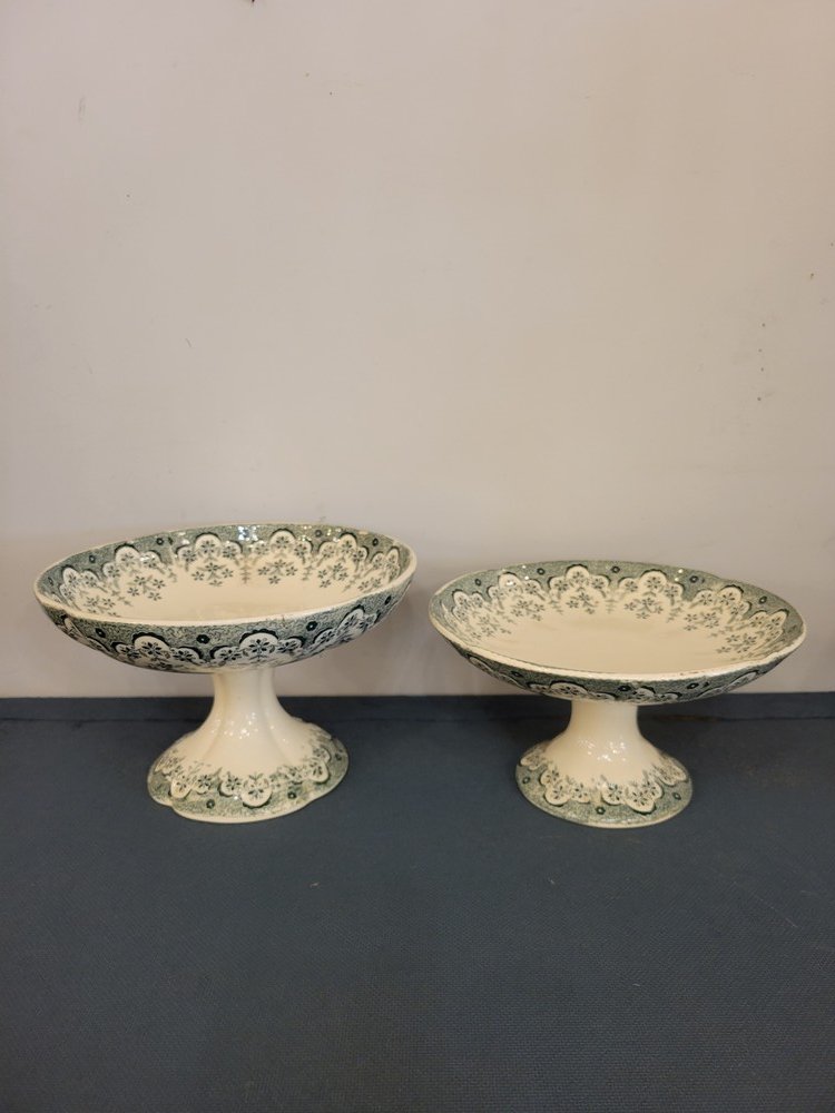 19th-century Tableware Set, Manille Sarreguemines Earthenware-photo-8