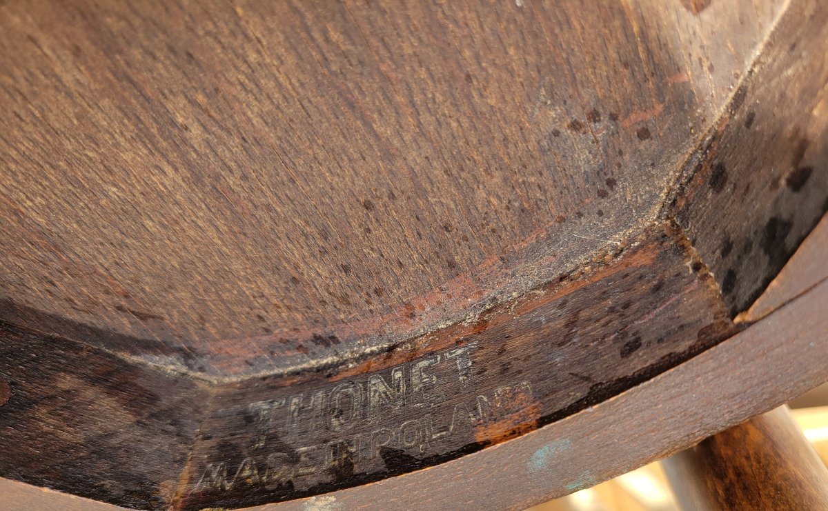 4 Chaises Thonet,  Décor Crocodile-photo-4