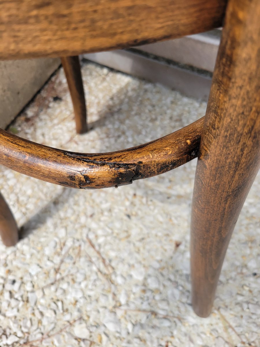 4 Chaises Thonet,  Décor Crocodile-photo-6