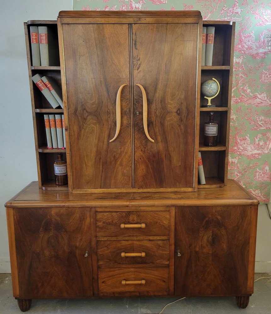 Ensemble Bureau et Bibliothèque  Art-Déco-photo-3