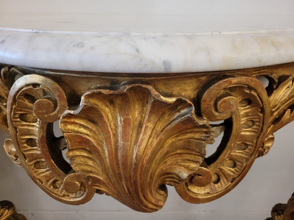 Console  Bois Doré, Louis XV-photo-5