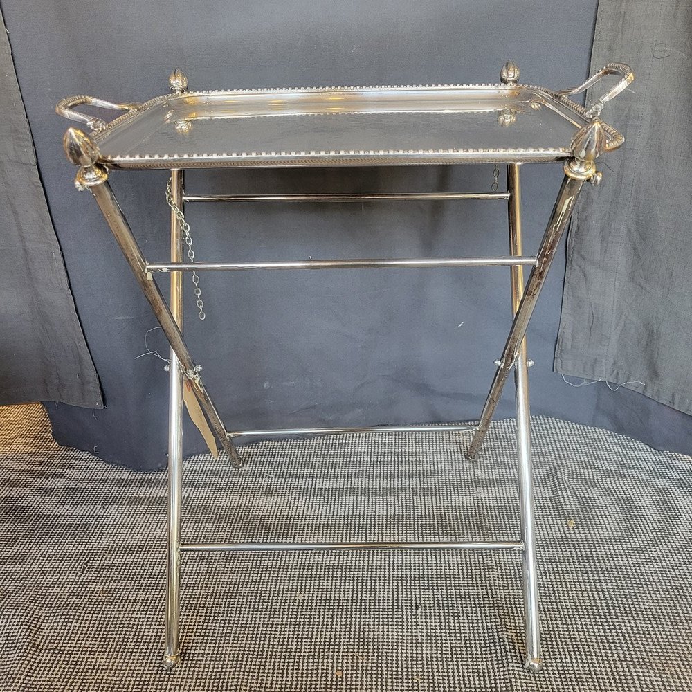 Table Pliante Métal Argenté-photo-7
