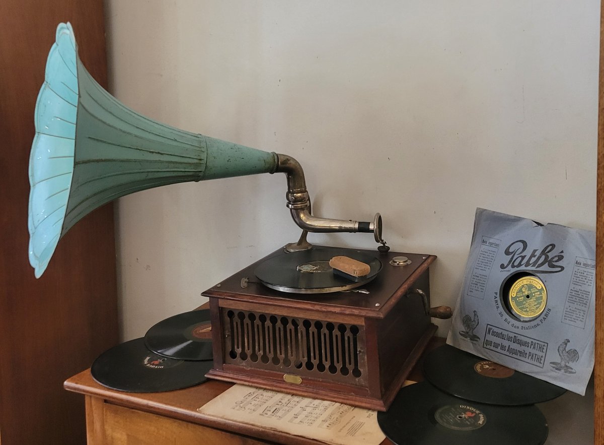Phonographe à Pavillon  Pathé-photo-2