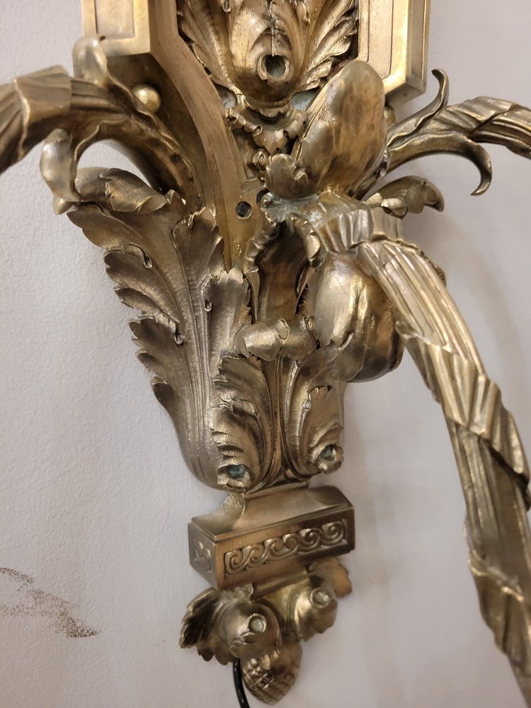 Louis XVI Wall Sconce, Wedgwood Medallion-photo-5