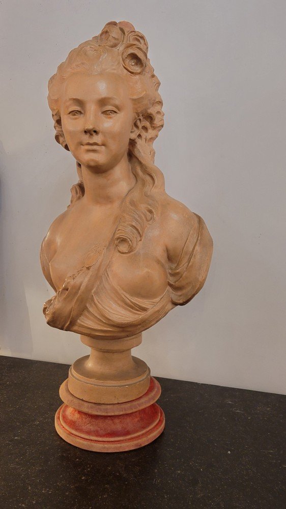 Young Woman With A Rose, J.j. Caffieri-photo-2