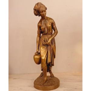 Bronze African Water Carrier  