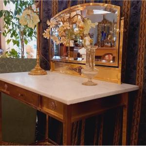 Gold Metal Dressing Table