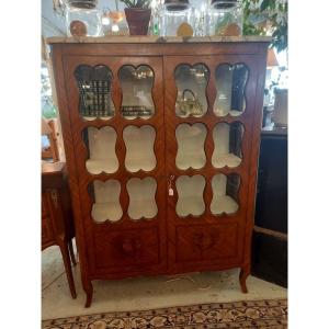Louis XV Marquetry Display Case