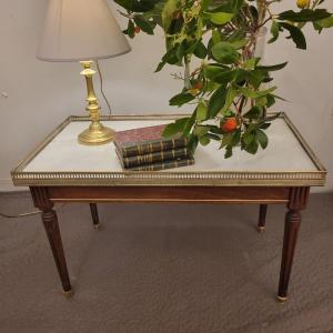 Rectangular Hot Water Bottle Side Table