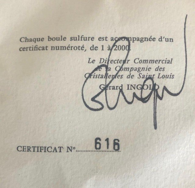 General De Gaulle's Saint-louis Crystal Sulfide-photo-5