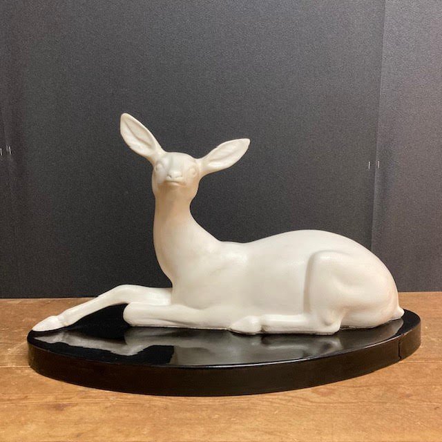 Art Deco Ceramic Sculpture By Georges Lavroff