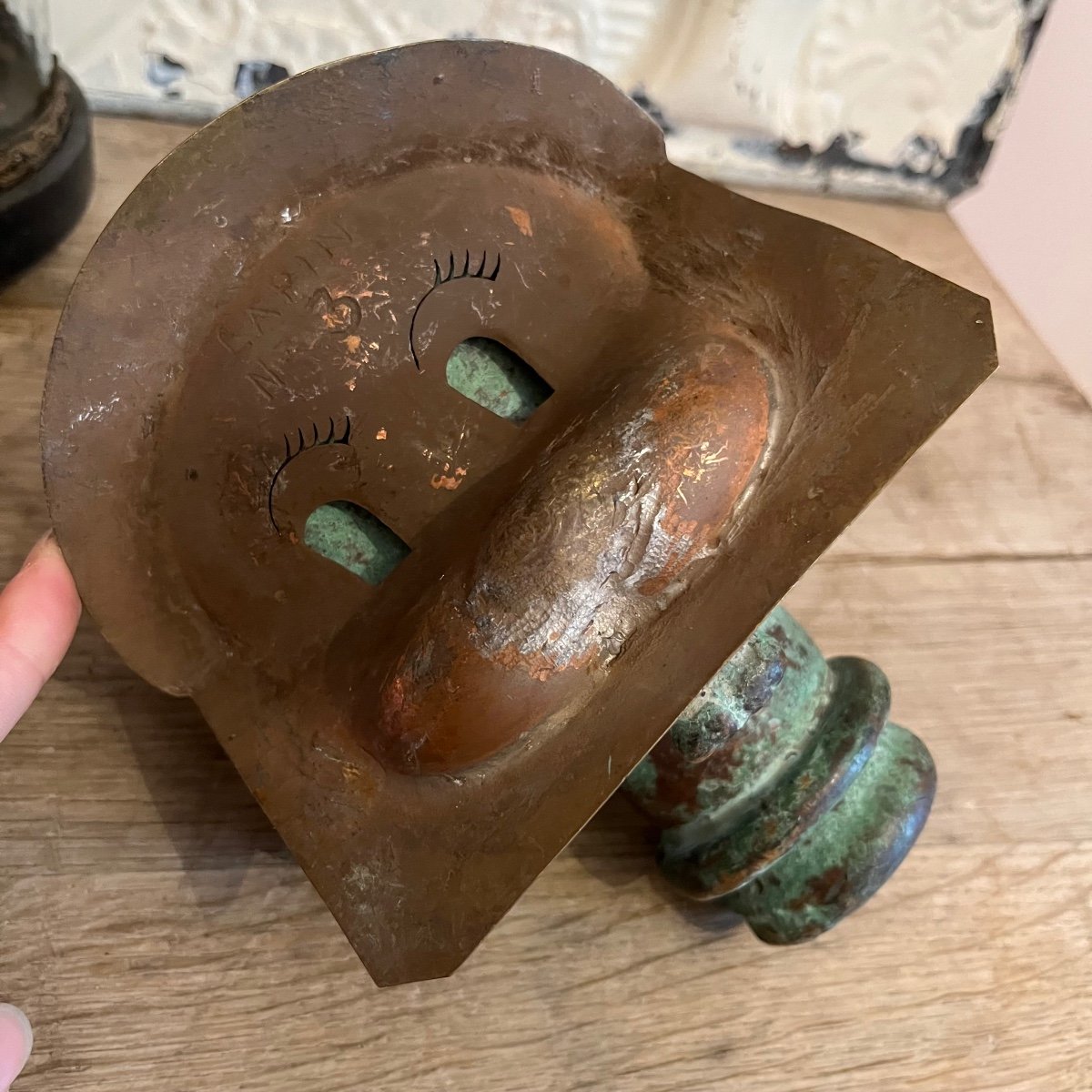 Bronze Rabbit Doll Head Mold-photo-5