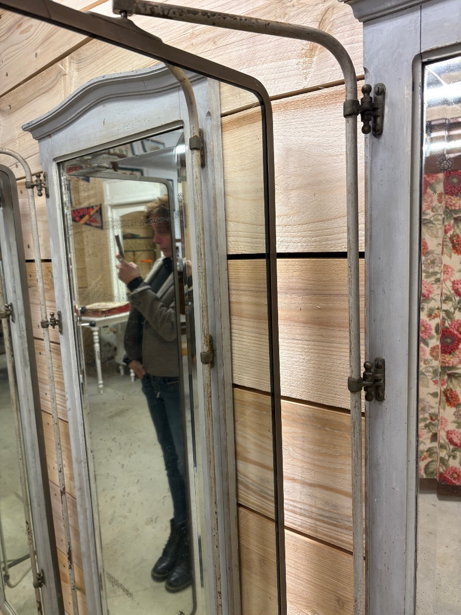 Grand miroir triptyque de style Brot -photo-4