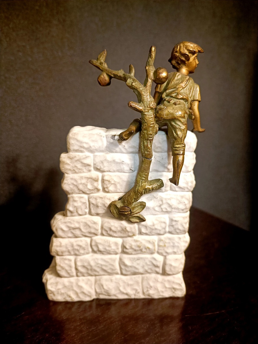 Scène de genre - Bronze et biscuit-photo-1