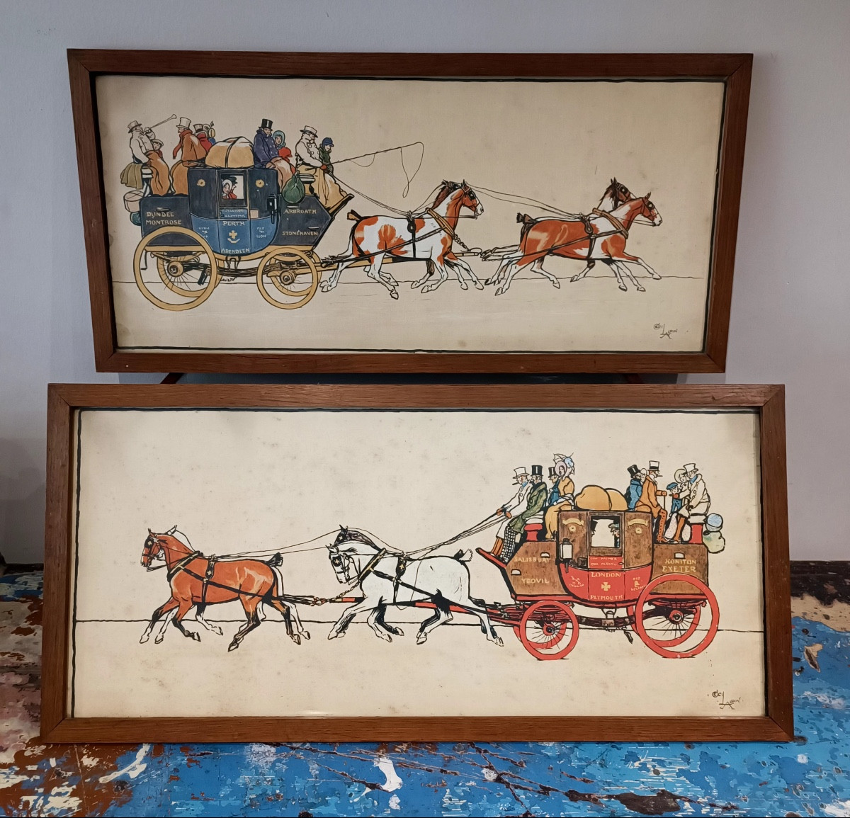 Pair Of Illustrations - Cécile Aldin