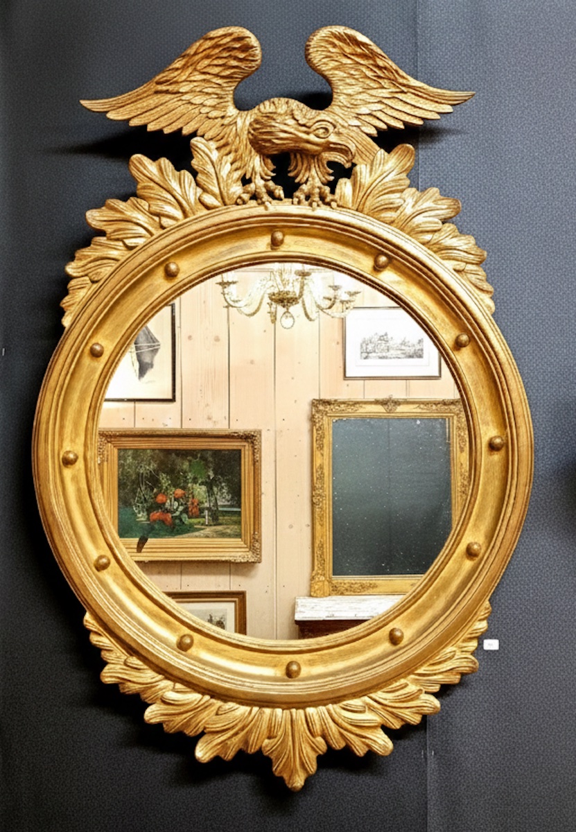 Miroir rond - style empire -photo-2