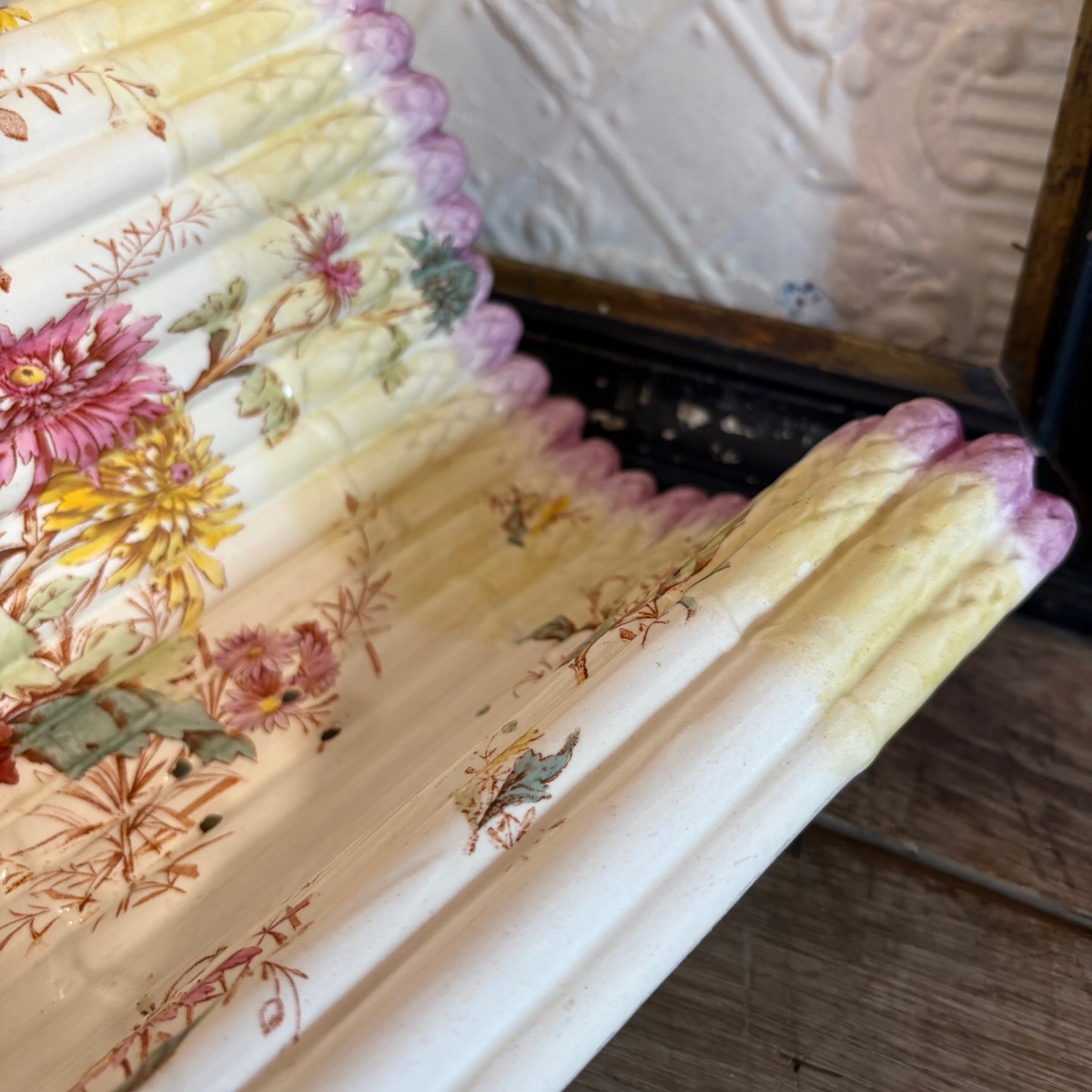 Égouttoir / plat à asperges Luneville-photo-4