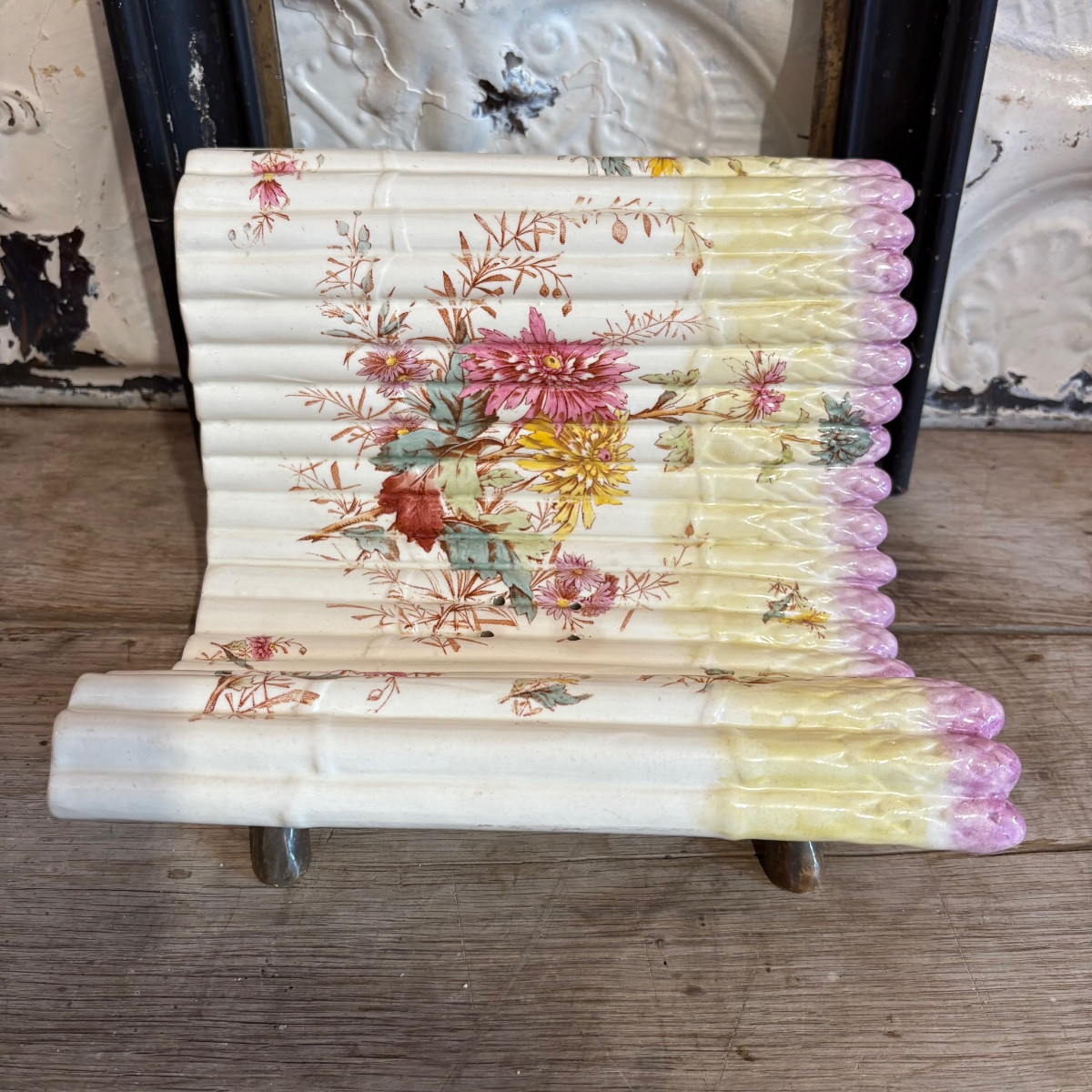 Égouttoir / plat à asperges Luneville-photo-3