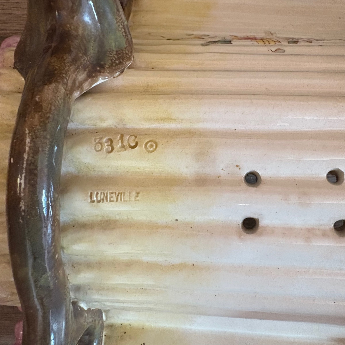 Égouttoir / plat à asperges Luneville-photo-5