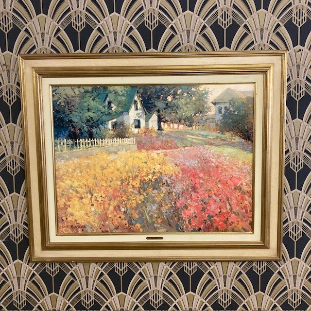 Huile sur toile signée Kent R. Wallis-photo-2