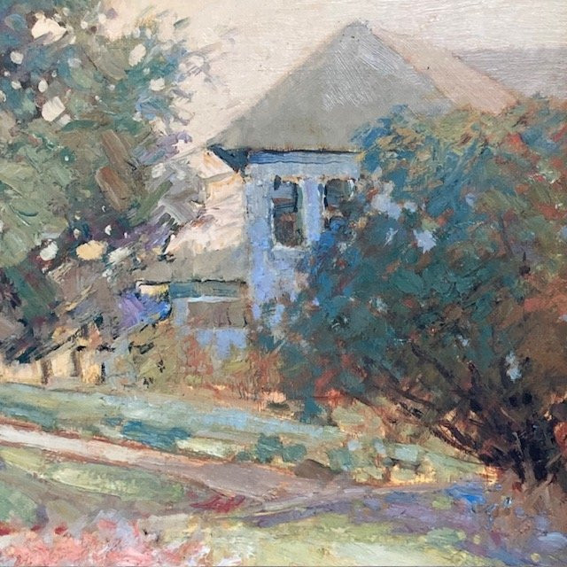 Huile sur toile signée Kent R. Wallis-photo-3