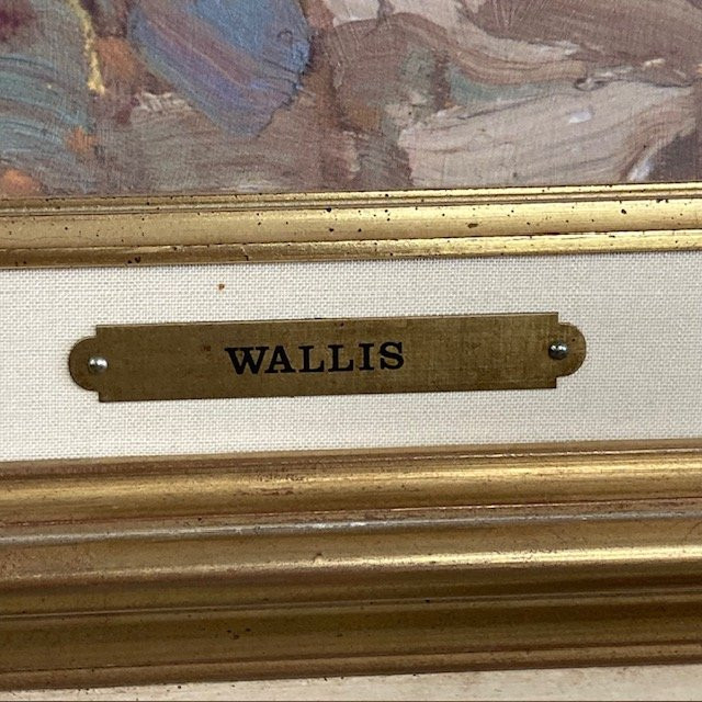 Huile sur toile signée Kent R. Wallis-photo-5