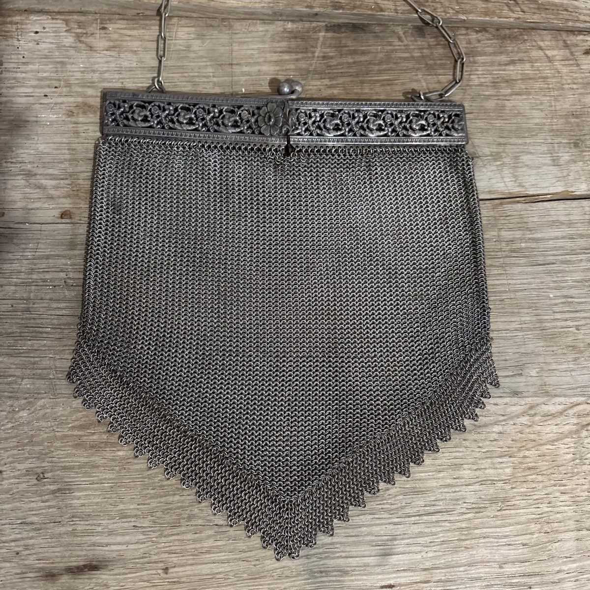 Sac de soirée en maille métallique -photo-2