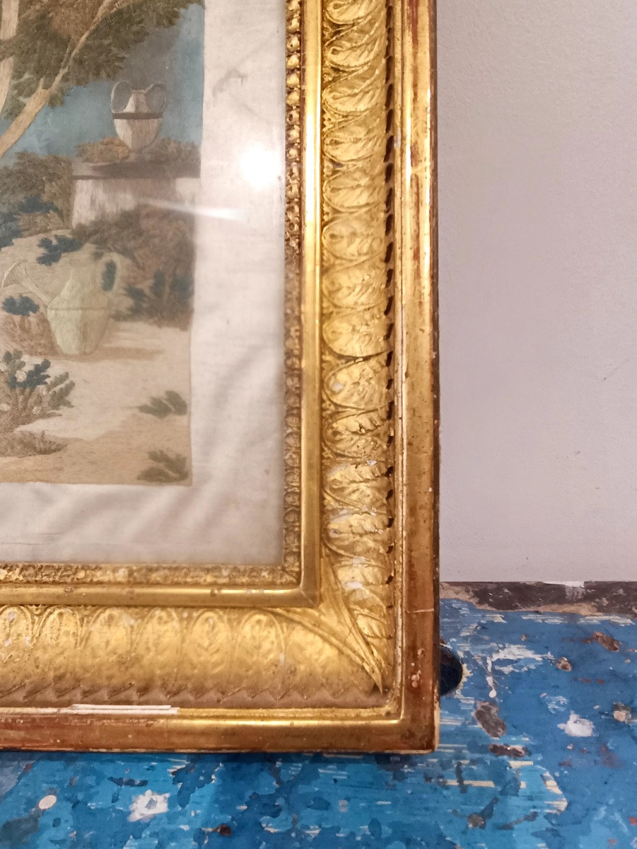 Painting In Embroidered And Painted Silk-photo-4