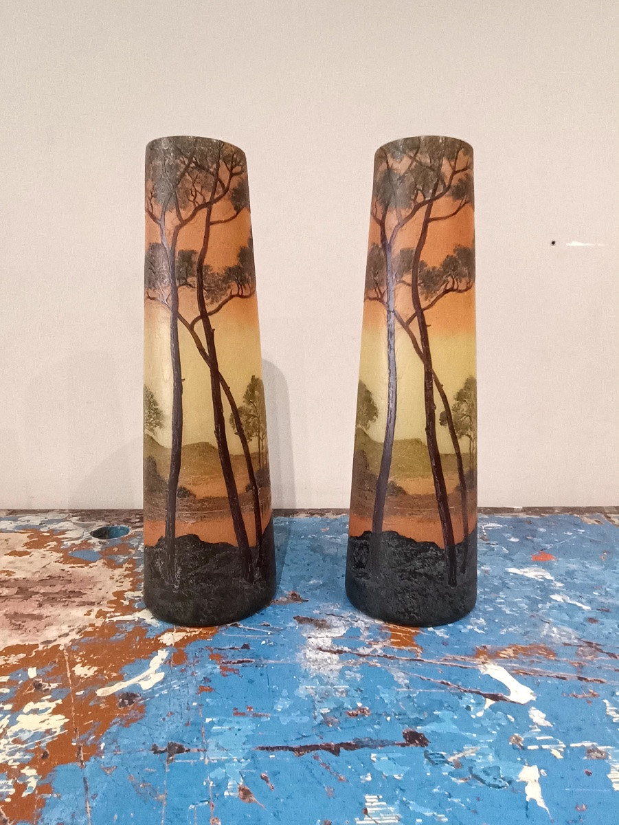 Paire de vases : Théodore Legras-photo-2