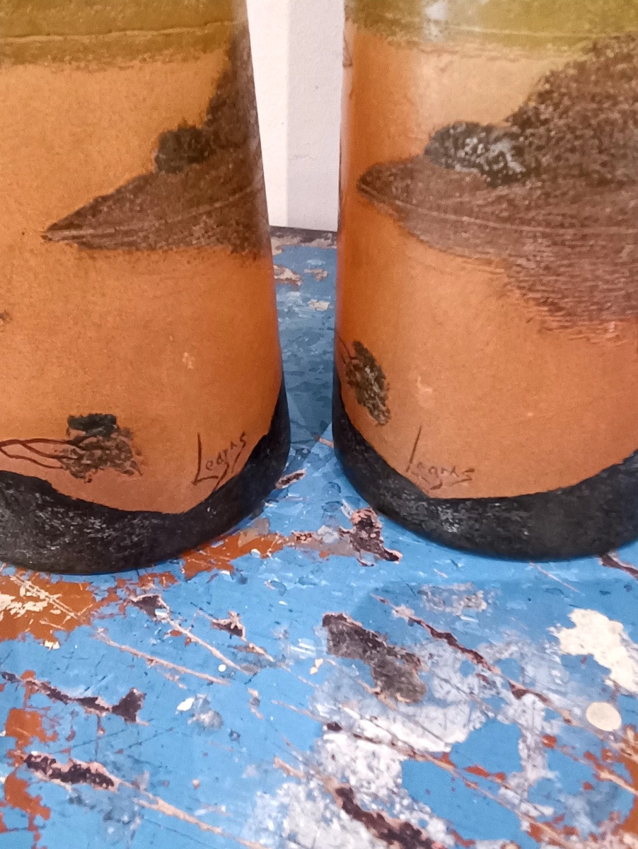 Paire de vases : Théodore Legras-photo-3