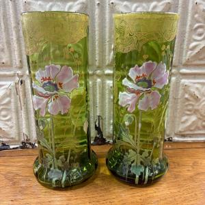Pair Of Legras Vases
