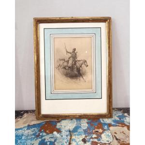 Dessin ancien - Cosaque oriental