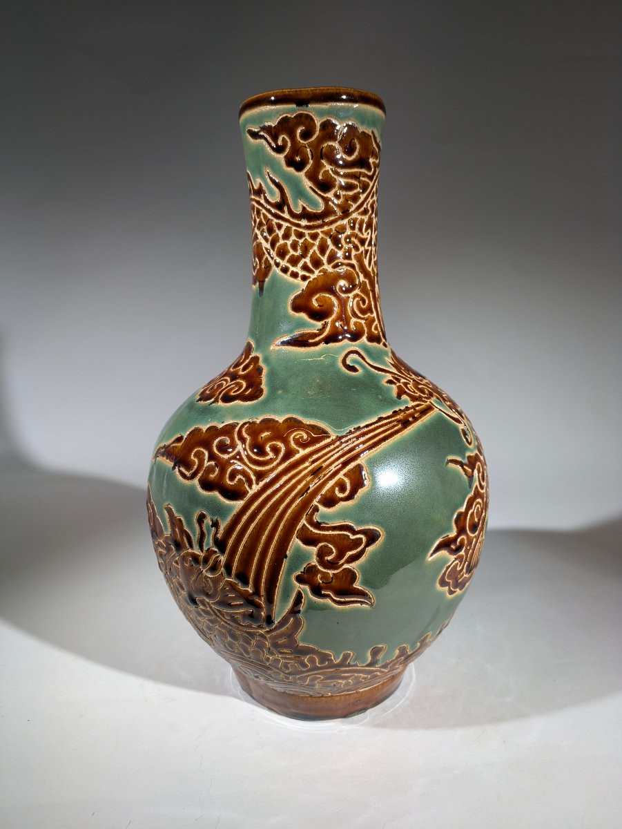 Bien Hoa Dragon Indochina Pearl Vase-photo-4