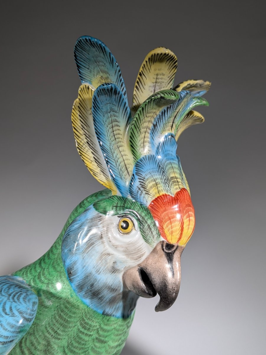 Perched Parrots Porcelain Paris -photo-3