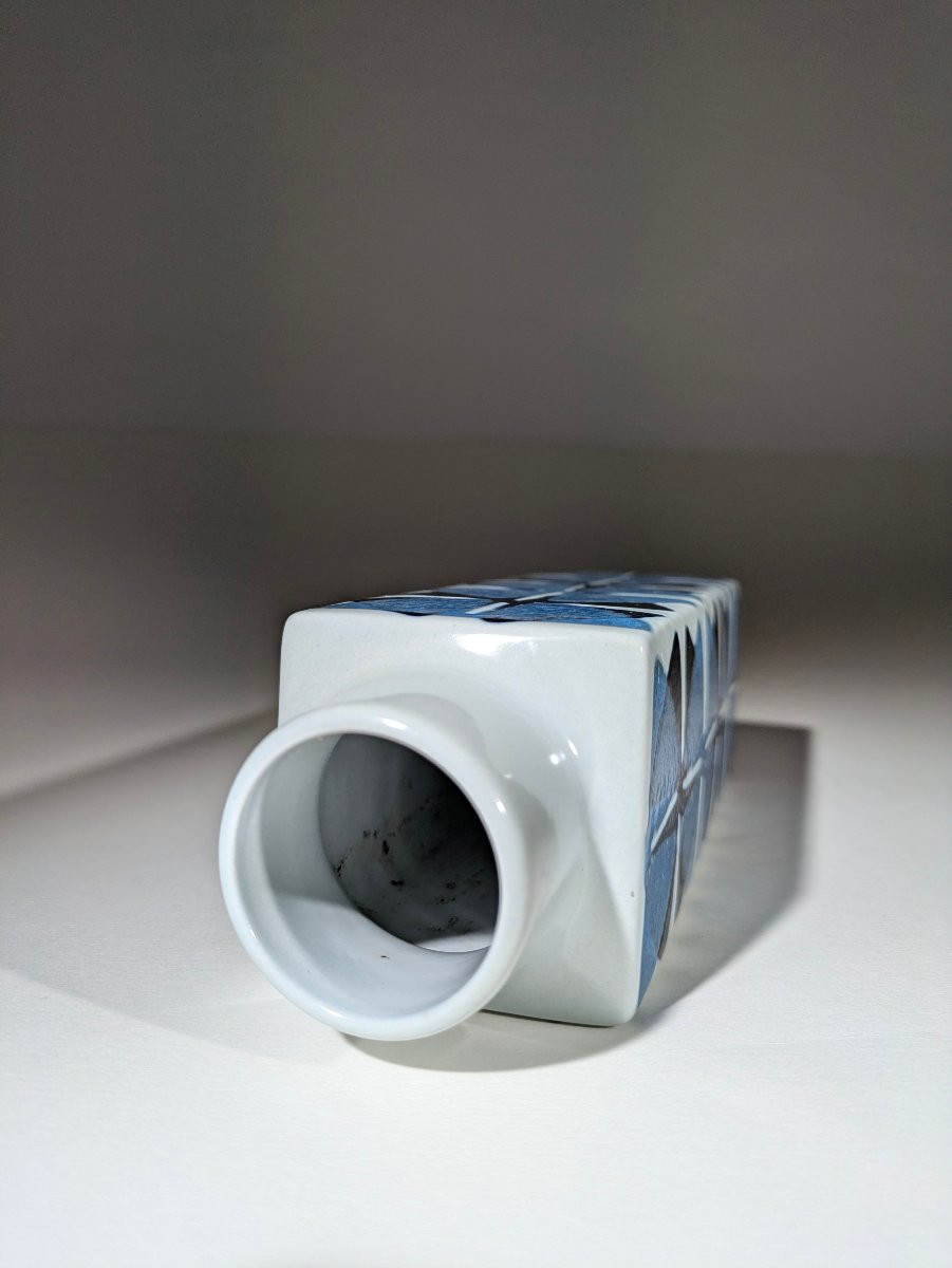 Vase Baca Carré Faîence Royal Copenhagen Ellen Malmer 1960-photo-3