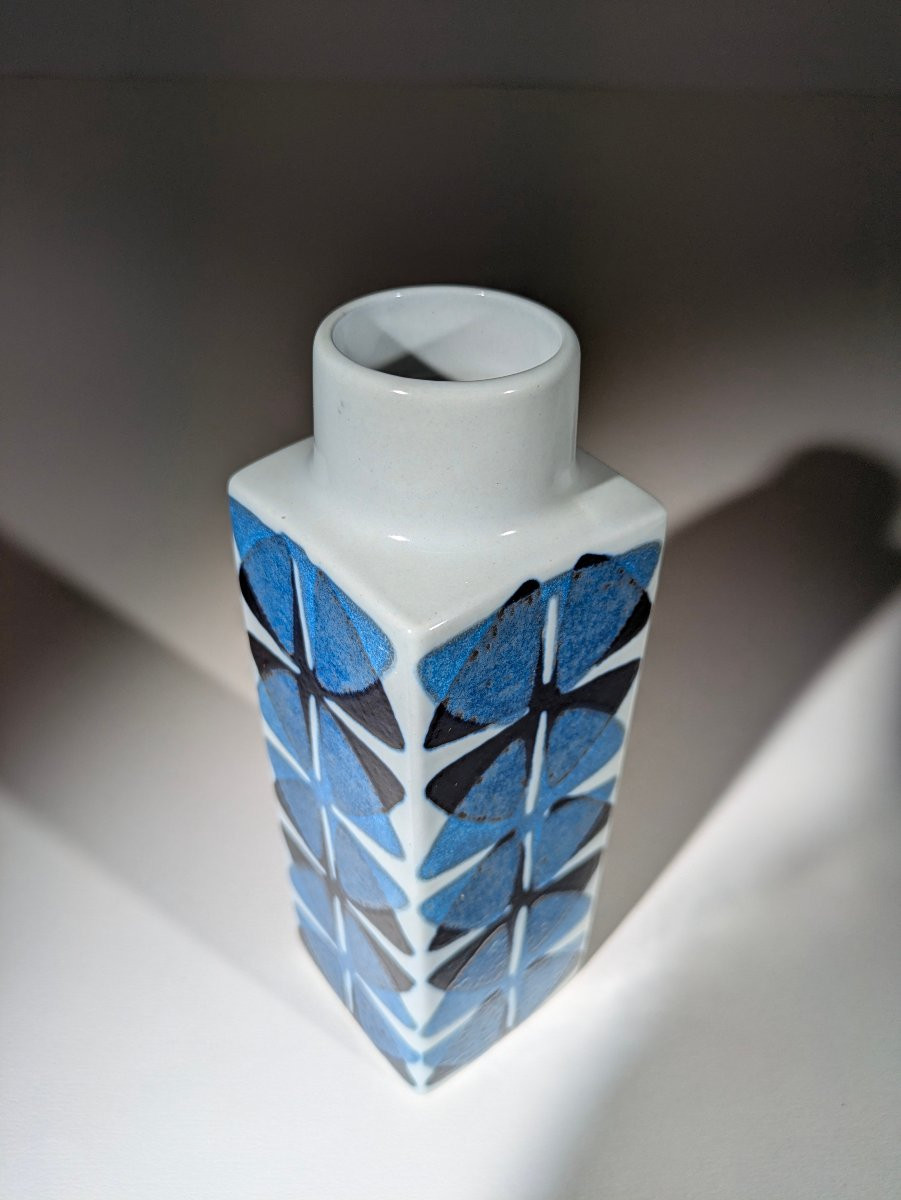 Vase Baca Carré Faîence Royal Copenhagen Ellen Malmer 1960-photo-4