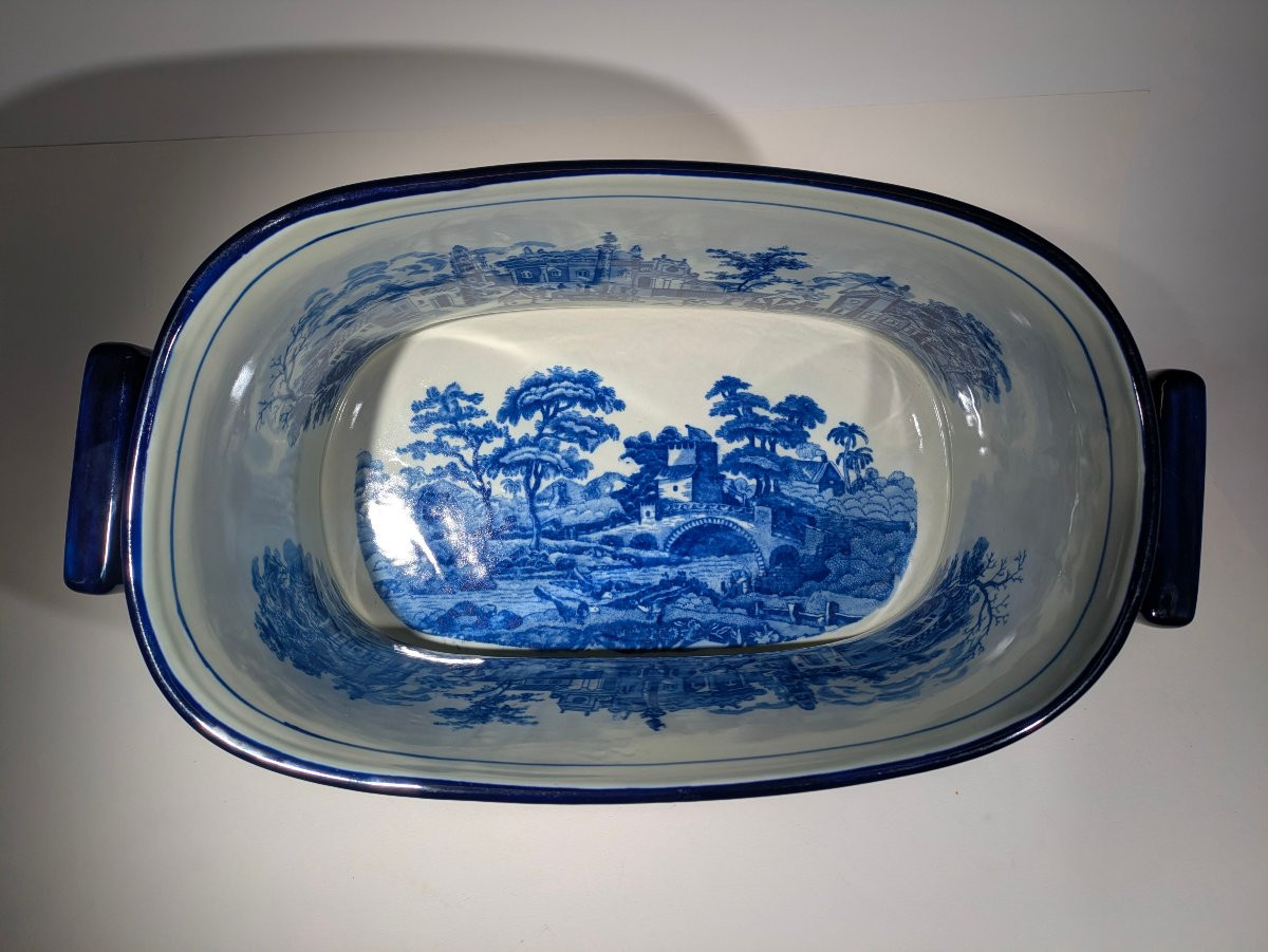 Jardinière faïence XIX Victorienne -photo-2