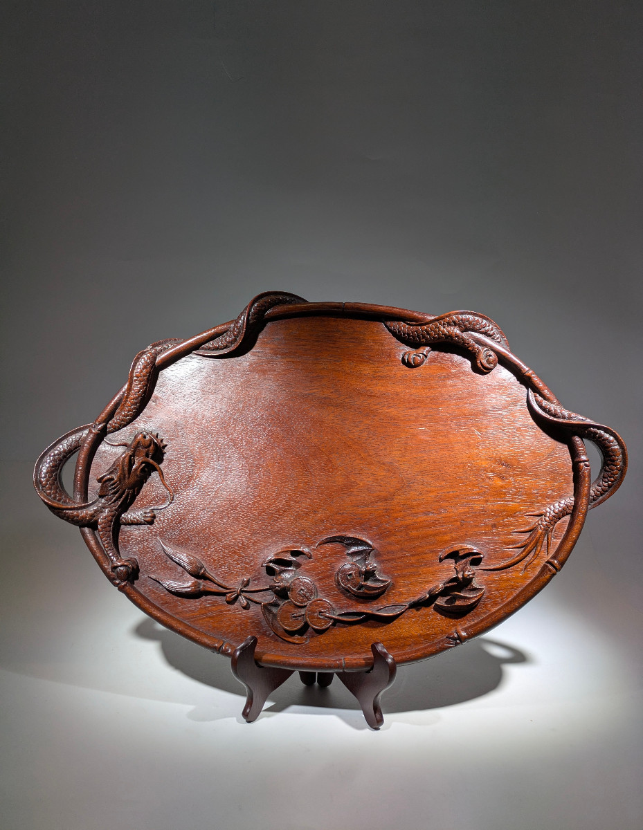 Plateau Indochine Dragon Chauves-souris 1900