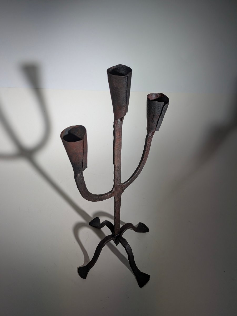 Brutalist Candle Holder, Marolles Workshop, 1950-photo-1