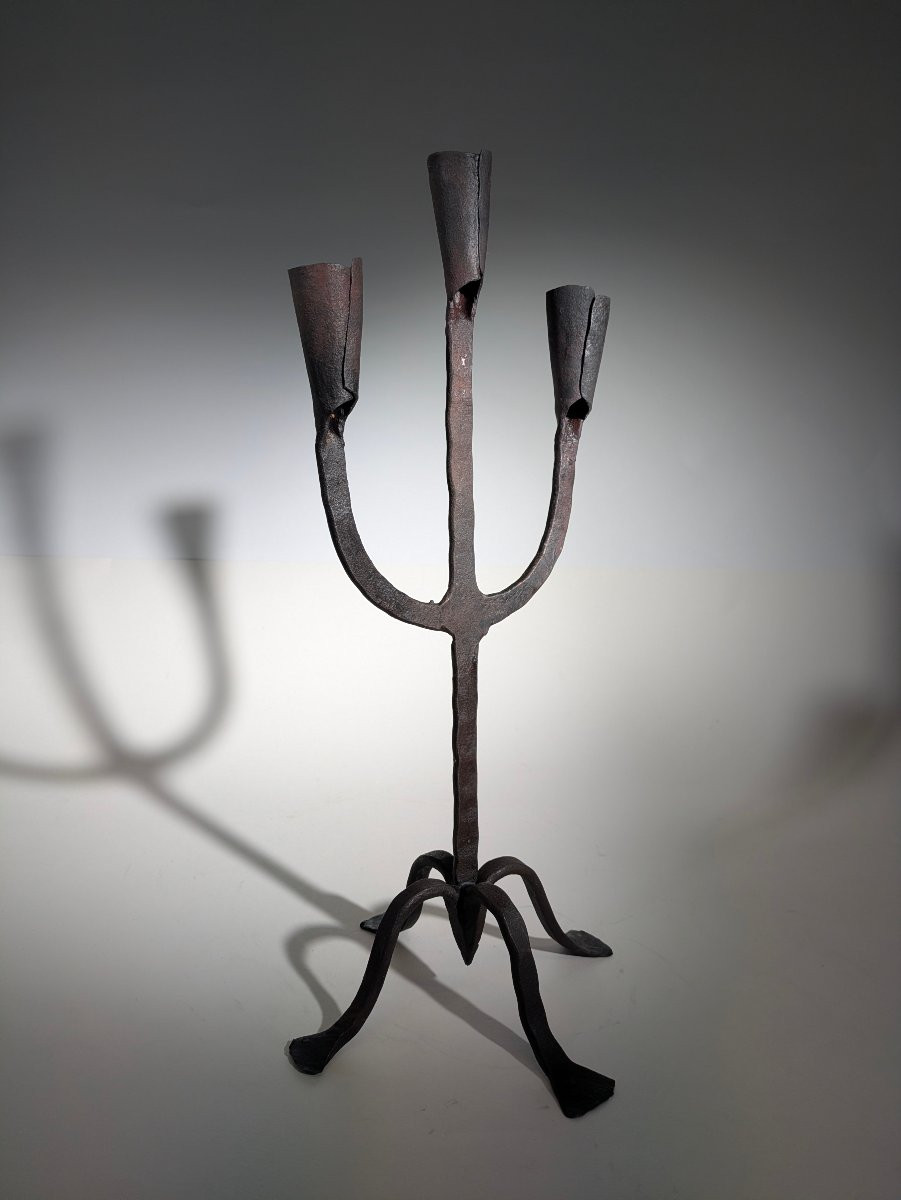 Brutalist Candle Holder, Marolles Workshop, 1950-photo-6