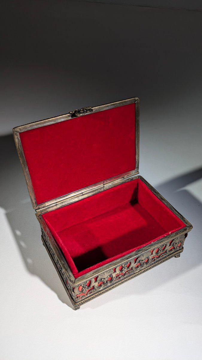 Camille Fauré coffret Émaux Limoges 1920 Art déco-photo-3