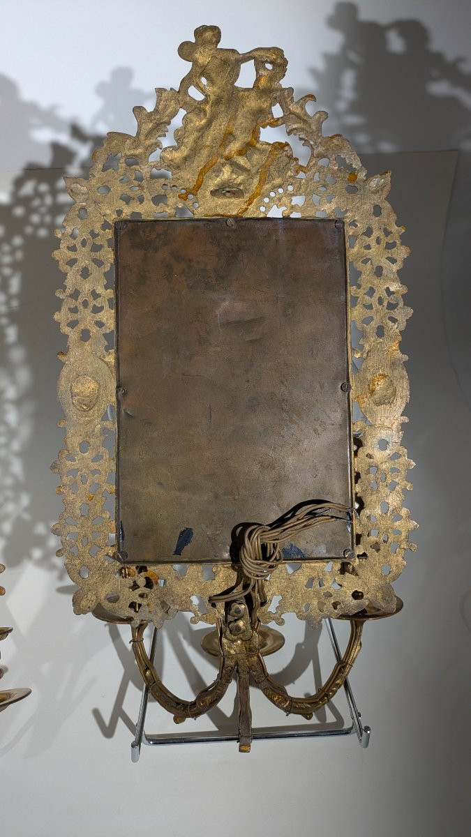 Louis XVI Style Bronze Wall Sconces-photo-3