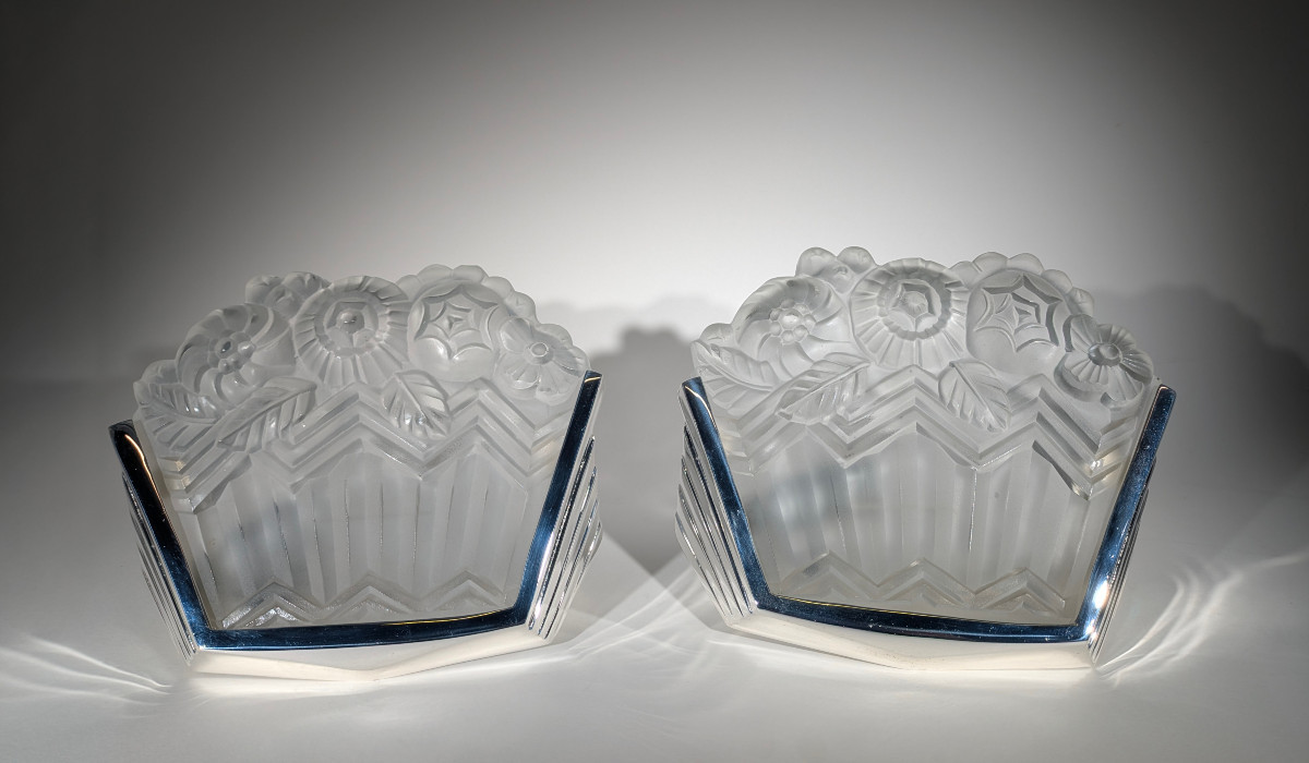 Appliques Jean Noverdy France Art Déco 1930-photo-2