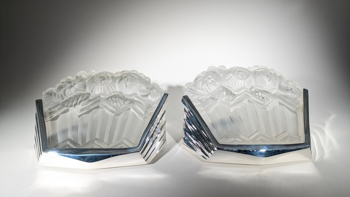 Appliques Jean Noverdy France Art Déco 1930-photo-4