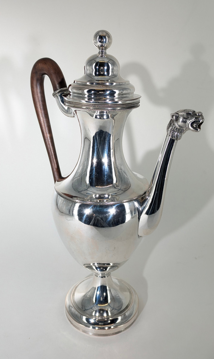 Verseuse Empire Argent massif XIX-photo-3