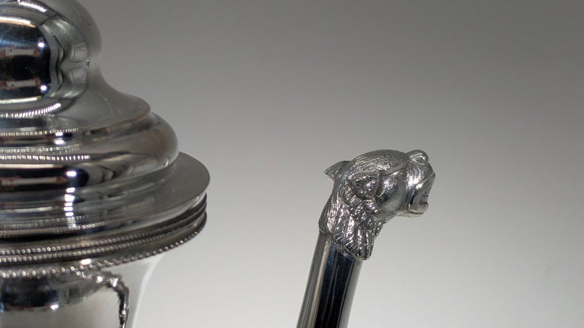 Verseuse Empire Argent massif XIX-photo-1