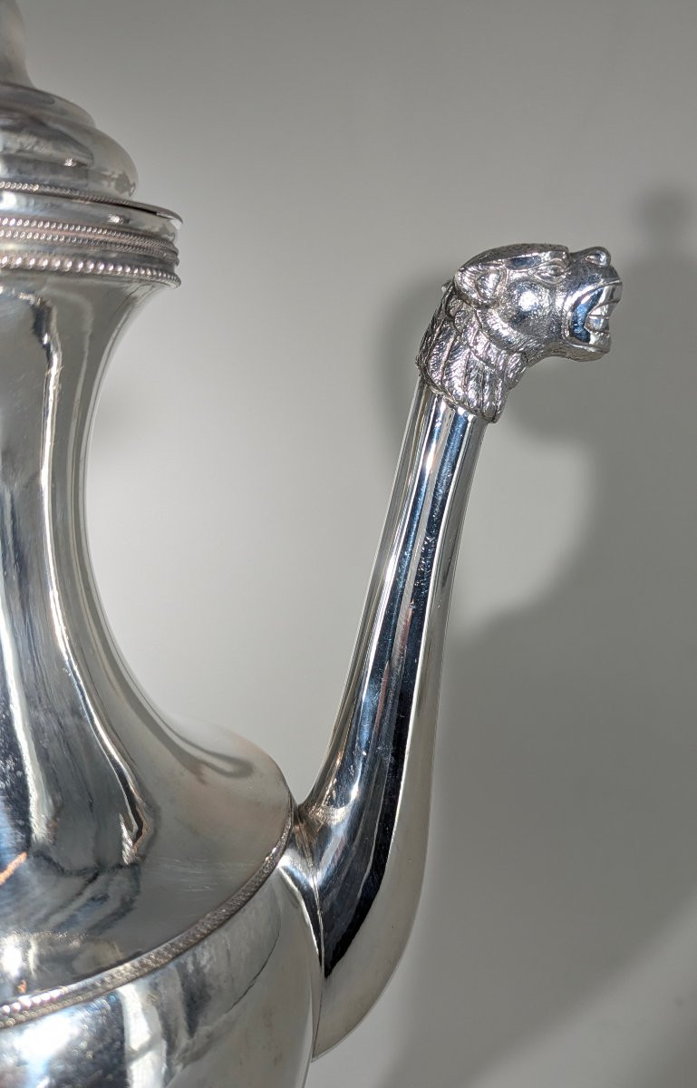 Verseuse Empire Argent massif XIX-photo-3